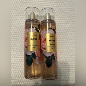Two new Bath and Body Works Rose Body Spray